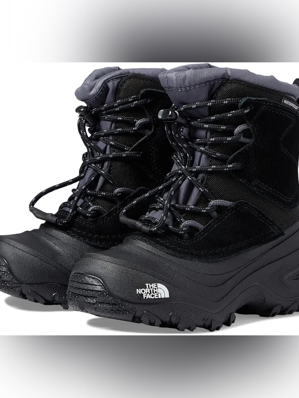 The North Face Boys Alpenglow V Waterproof Boots- size 4